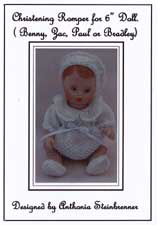 Christening Romper for 6"Doll (Crochet / Bead Knitting Pattern)