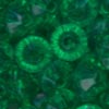 3 x 6 mm Acrylic Rondelle Bead - Colour 50 (Christmas Green)