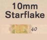 10 mm Acrylic Starflake Bead - Colour 40 (Light Yellow)