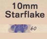 10 mm Acrylic Starflake Bead - Colour 60 (Dark Sapphire)