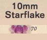 10 mm Acrylic Starflake Bead - Colour 70 (Dark Amethyst)