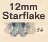 12 mm Acrylic Starflake Bead - Colour 54 (Seamist)