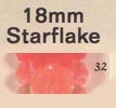 18 mm Acrylic Starflake Bead - Colour 32 (Hyacinth)