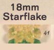 18 mm Acrylic Starflake Bead - Colour 41 (Acid Yellow)