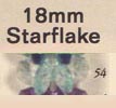 18 mm Acrylic Starflake Bead - Colour 54 (Seamist)