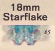 18 mm Acrylic Starflake Bead - Colour 65 (Light Aqua)