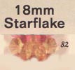 18 mm Acrylic Starflake Bead - Colour 82 (Sungold)