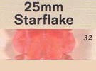 25 mm Acrylic Starflake Bead - Colour 32 (Hyacinth)
