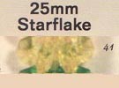 25 mm Acrylic Starflake Bead - Colour 41 (Acid Yellow)