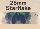 25 mm Acrylic Starflake Bead - Colour 52 (Teal)