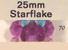 25 mm Acrylic Starflake Bead - Colour 70 (Dark Amethyst)