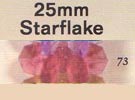 25 mm Acrylic Starflake Bead - Colour 73 (Mauve)