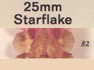 25 mm Acrylic Starflake Bead - Colour 82 (Sungold)