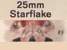 25 mm Acrylic Starflake Bead - Colour 85 (Champagne)