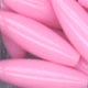 19 x 6 mm Acrylic Spaghetti (Oval Rice) Bead - Colour 27 (Pink Opaque)