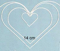 STEN - Metal - 14 cm Heart