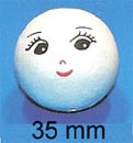 STEN - Papier Mache (Pressed Cotton) - 35 mm GIRL Face