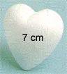 STEN - Polystyrene - FAT 7 cm Heart