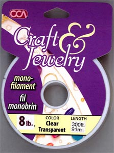 Monofilament - Clear - Size 8 (THIN) - 90 m spool