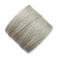S-Lon Bead Cord - Light Grey (Oyster) - approx. 0.5 mm thickness - 77 yd / 70m SPOOL