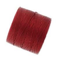 S-Lon Bead Cord - Red (Hot) - approx. 0.5 mm thickness - 77 yd / 70m SPOOL