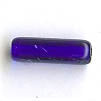 Czech Pressed Glass - Tube Bead - 14 x 4 mm - Dark Sapphire (eaches)